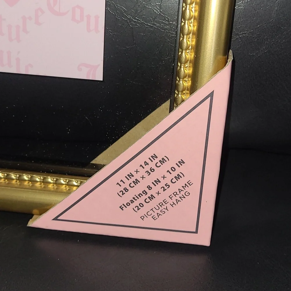 Juicy Couture Pink and Gold Framed Art - 8x10